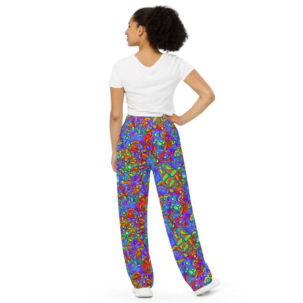 Wild Chromatic on Wide-Leg Pants — Back
