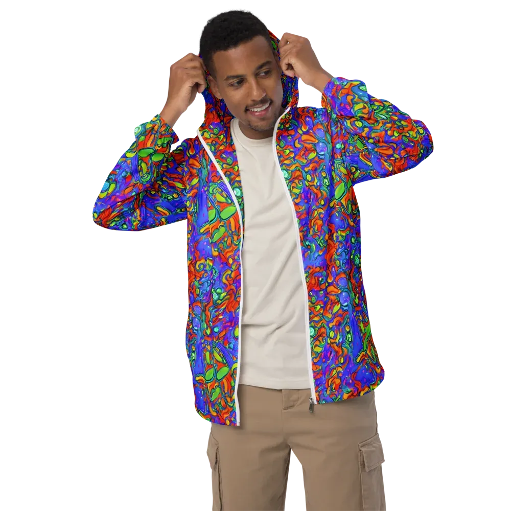 Wild Chromatic on Men's Windbreaker — Front