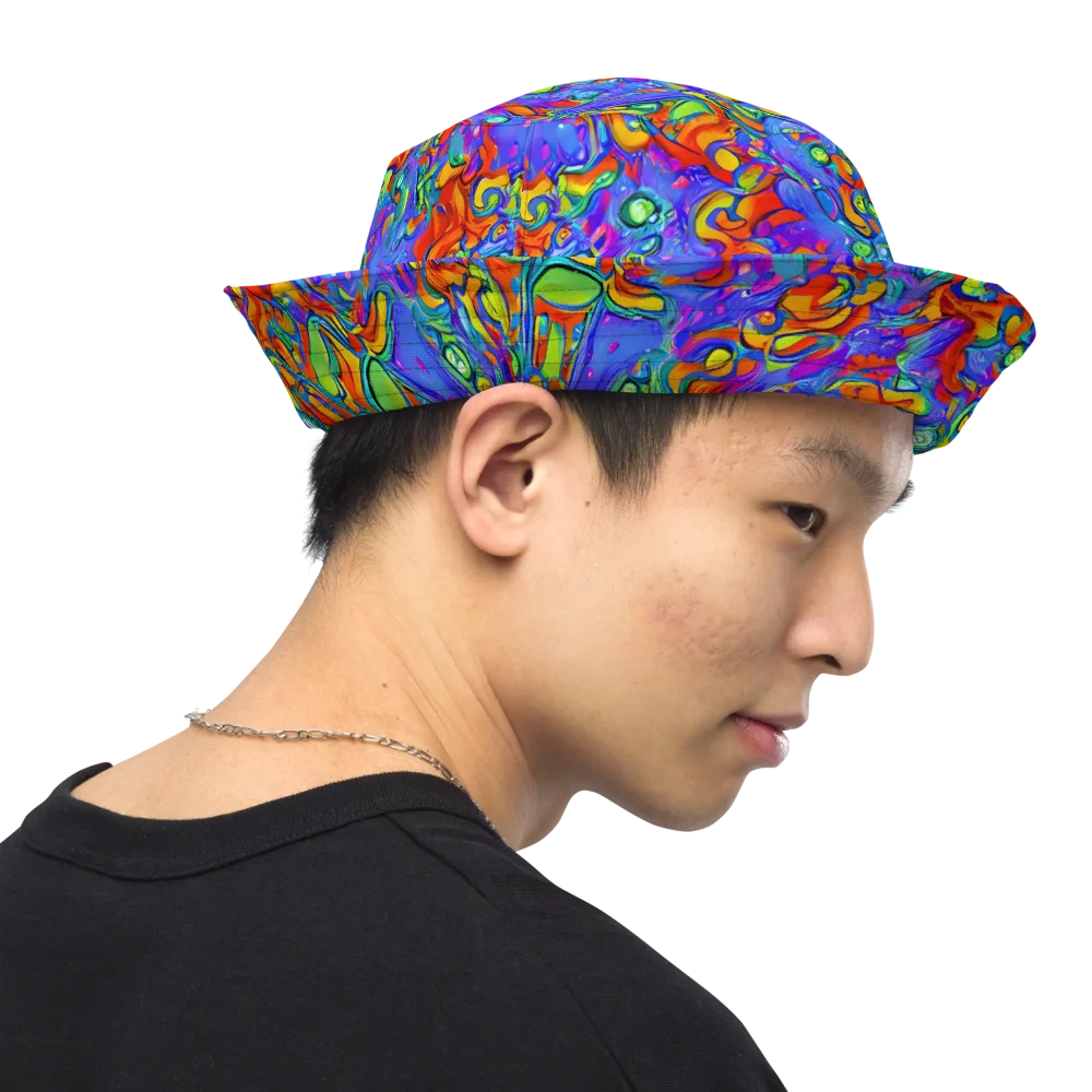 Wild Chromatic on Reversible Bucket Hat — Right Outside