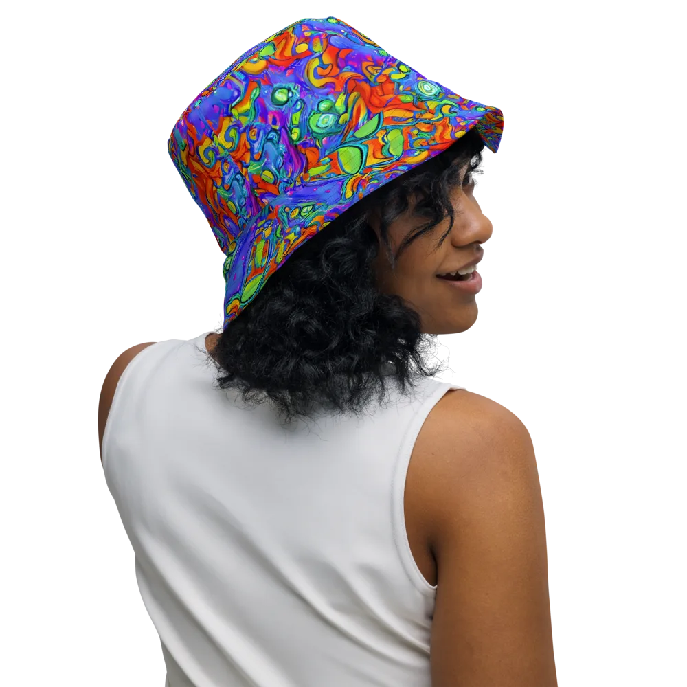 Wild Chromatic on Reversible Bucket Hat — Right Outside