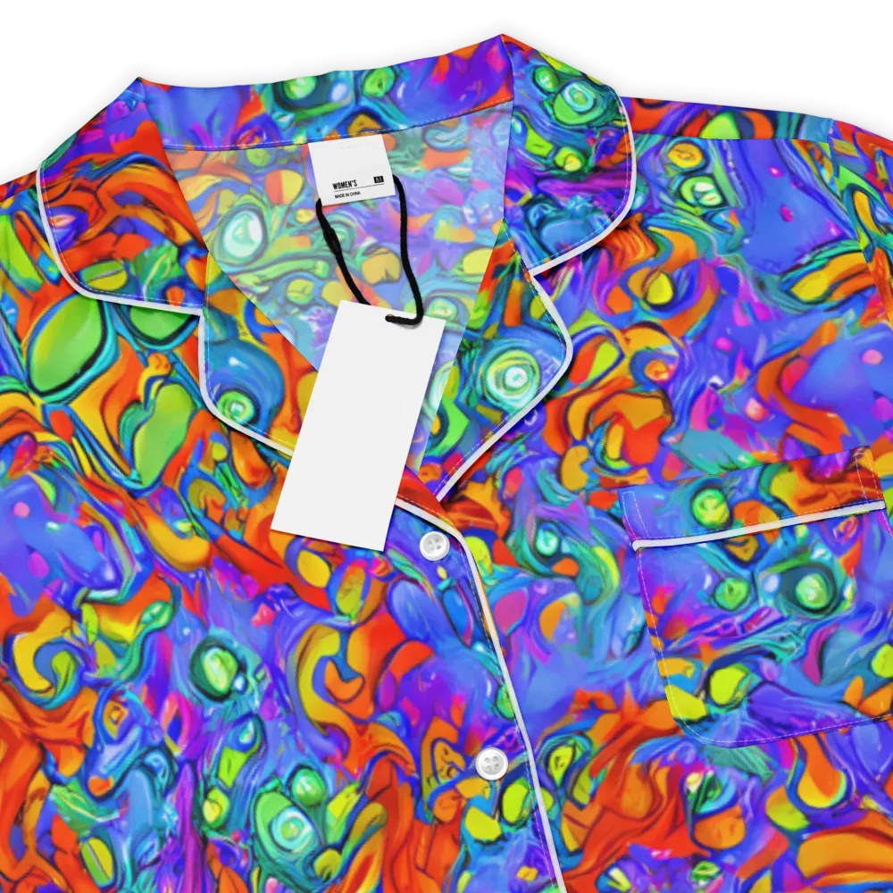 Wild Chromatic on Women's Short Sleeve Pajama Top — Product details