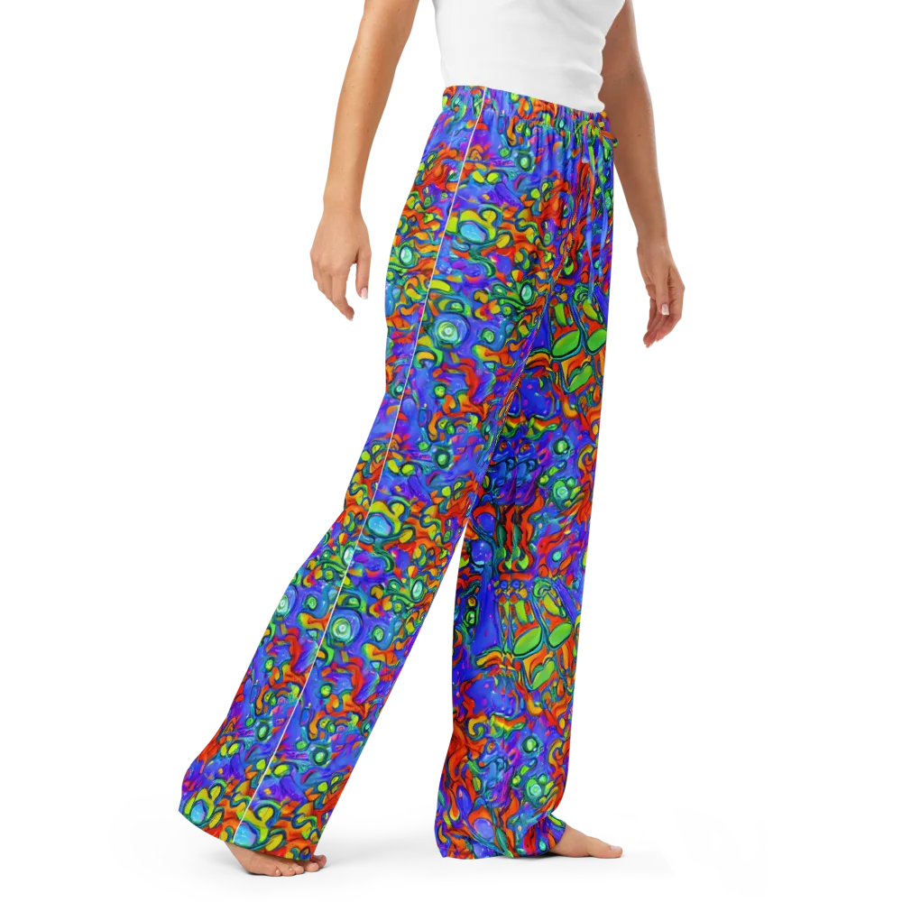 Wild Chromatic on Women's Pajama Pants — Right Front