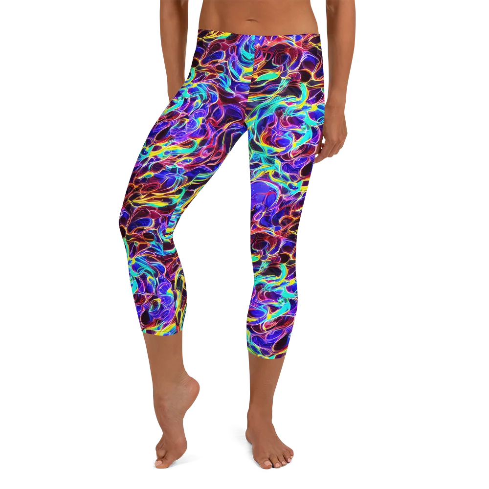 Lucid Inferno on Capri Leggings — Front