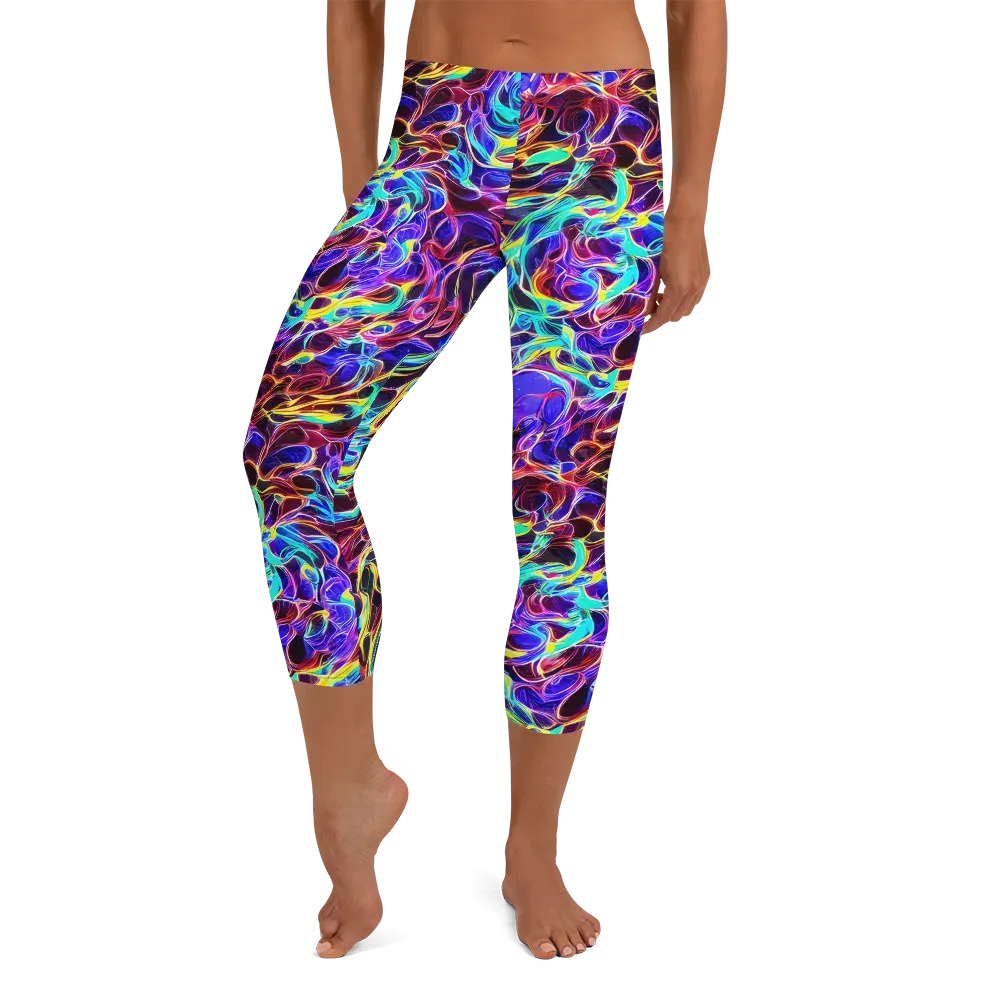 Lucid Inferno on Capri Leggings — Front