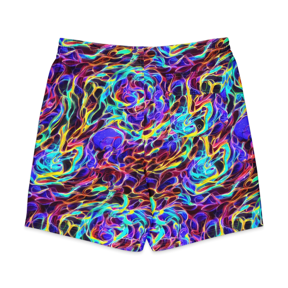Lucid Inferno on Men's Board Shorts — Back