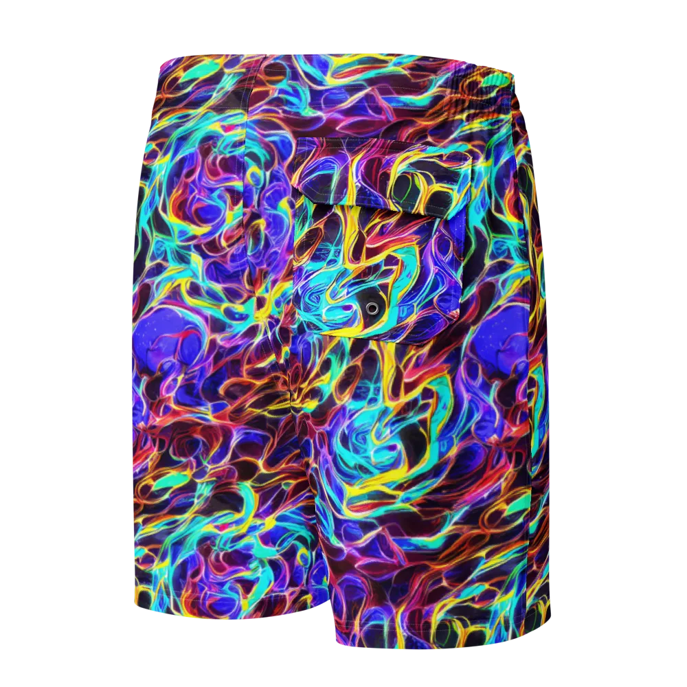 Lucid Inferno on Men's Board Shorts — Back