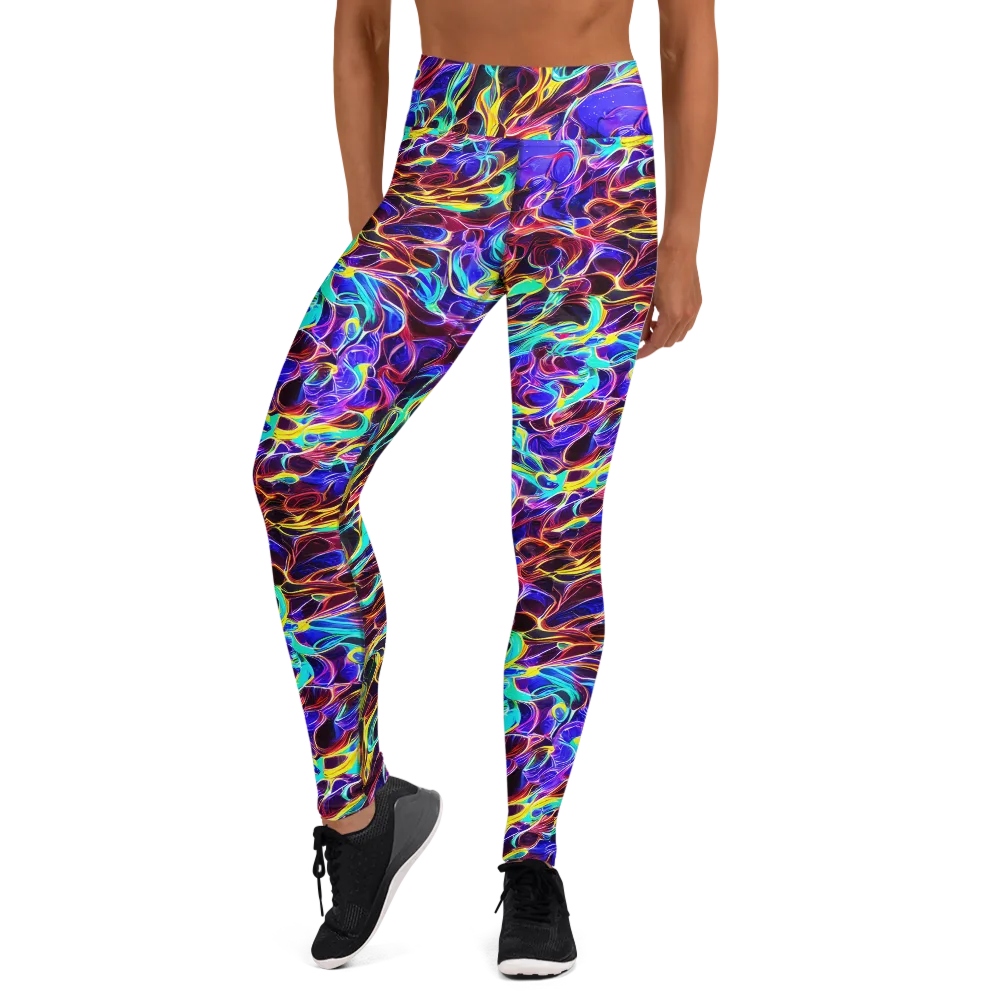 Lucid Inferno on Yoga Leggings — Front