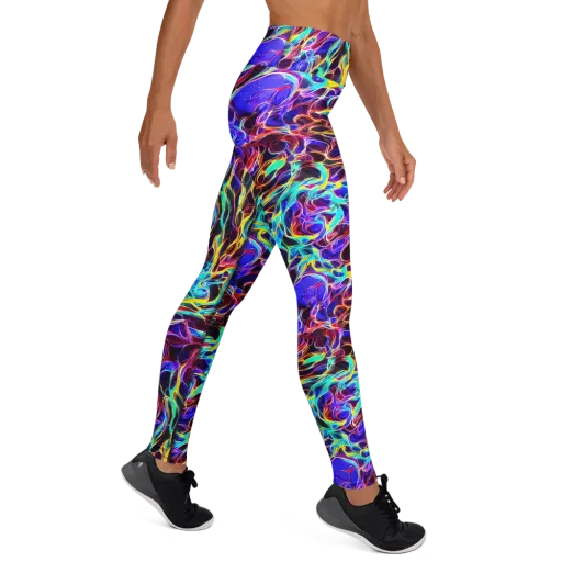 Lucid Inferno on a Yoga Leggings