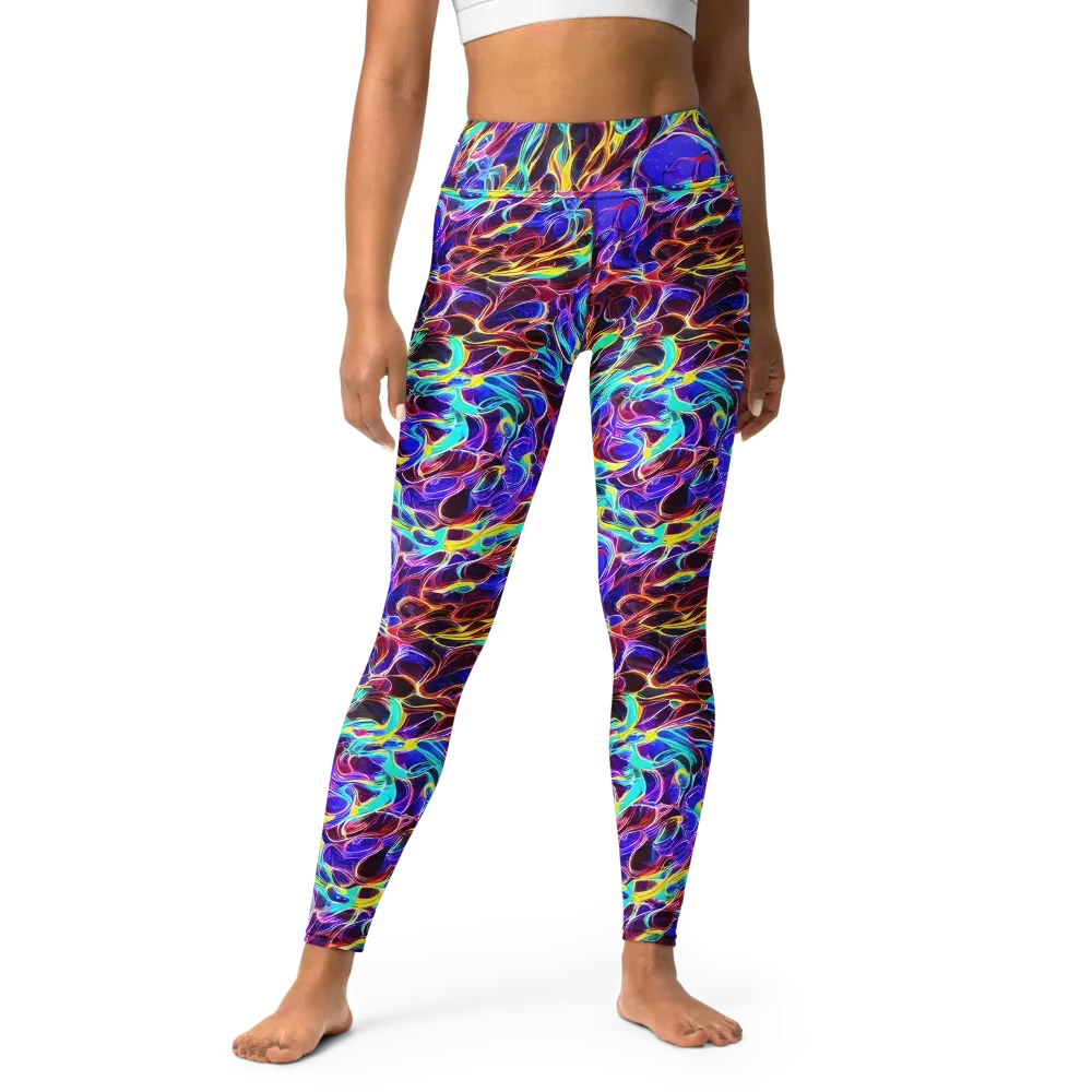 Lucid Inferno on Yoga Leggings — Front