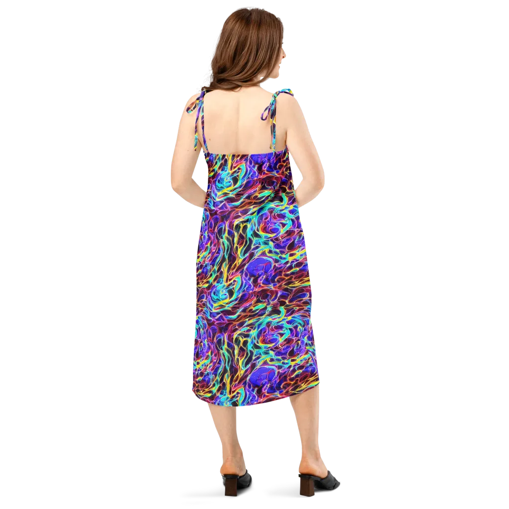 Lucid Inferno on Slip Dress — Back