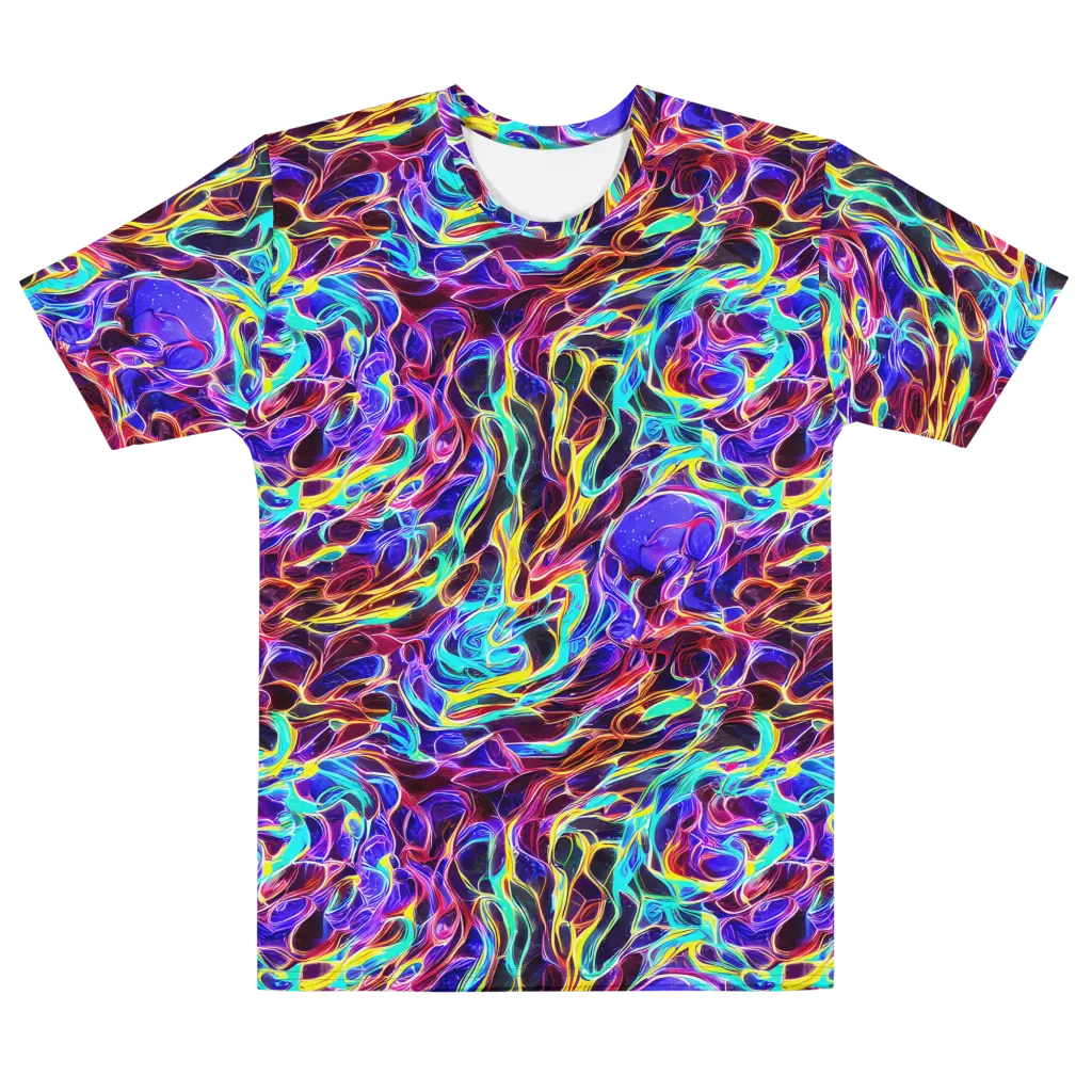 Lucid Inferno on Men's Cotton Crew Neck T-Shirt — Front