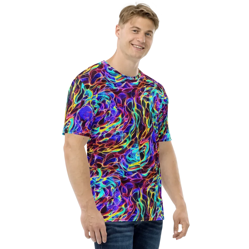 Lucid Inferno on Men's Crew Neck T-Shirt — Right