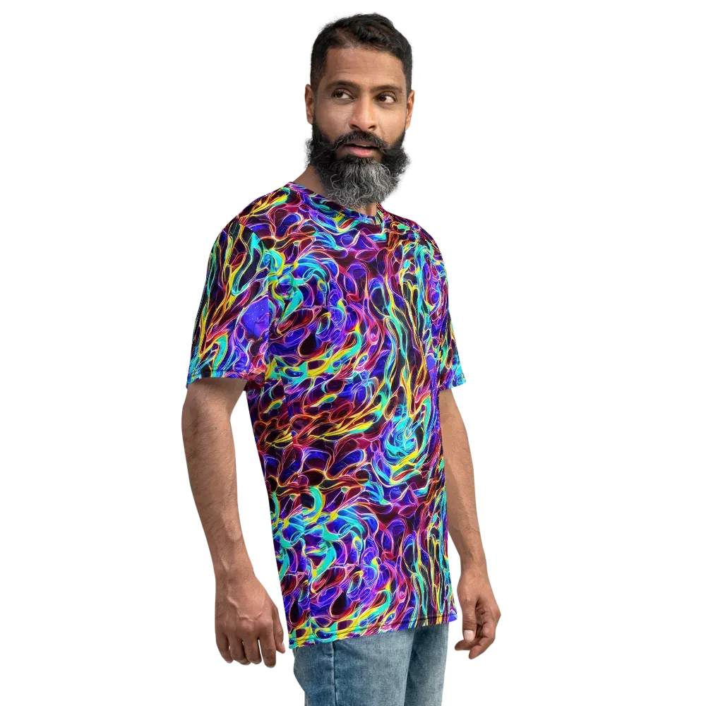 Lucid Inferno on Men's Crew Neck T-Shirt — Right