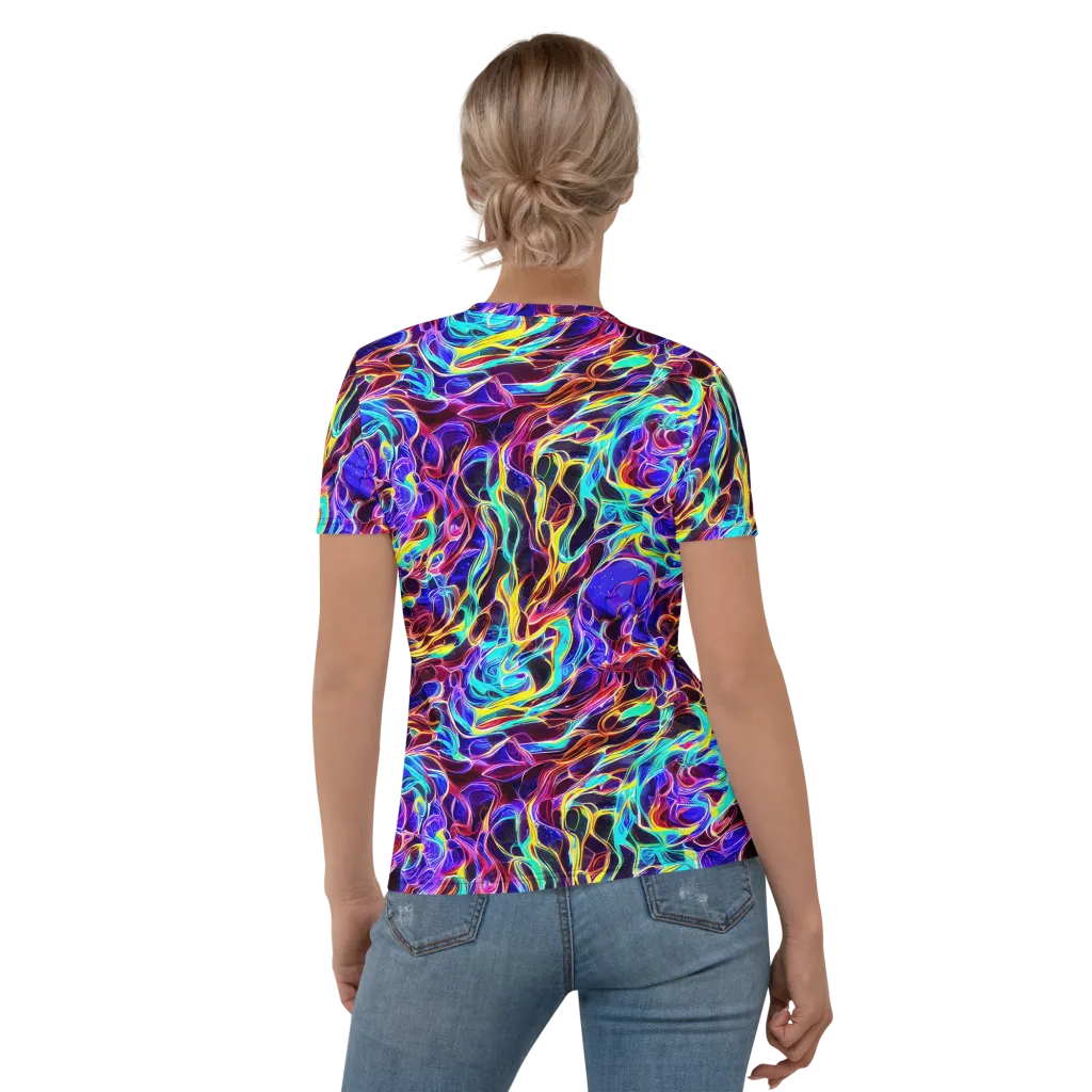 Lucid Inferno on Women's Crew Neck T-Shirt — Back