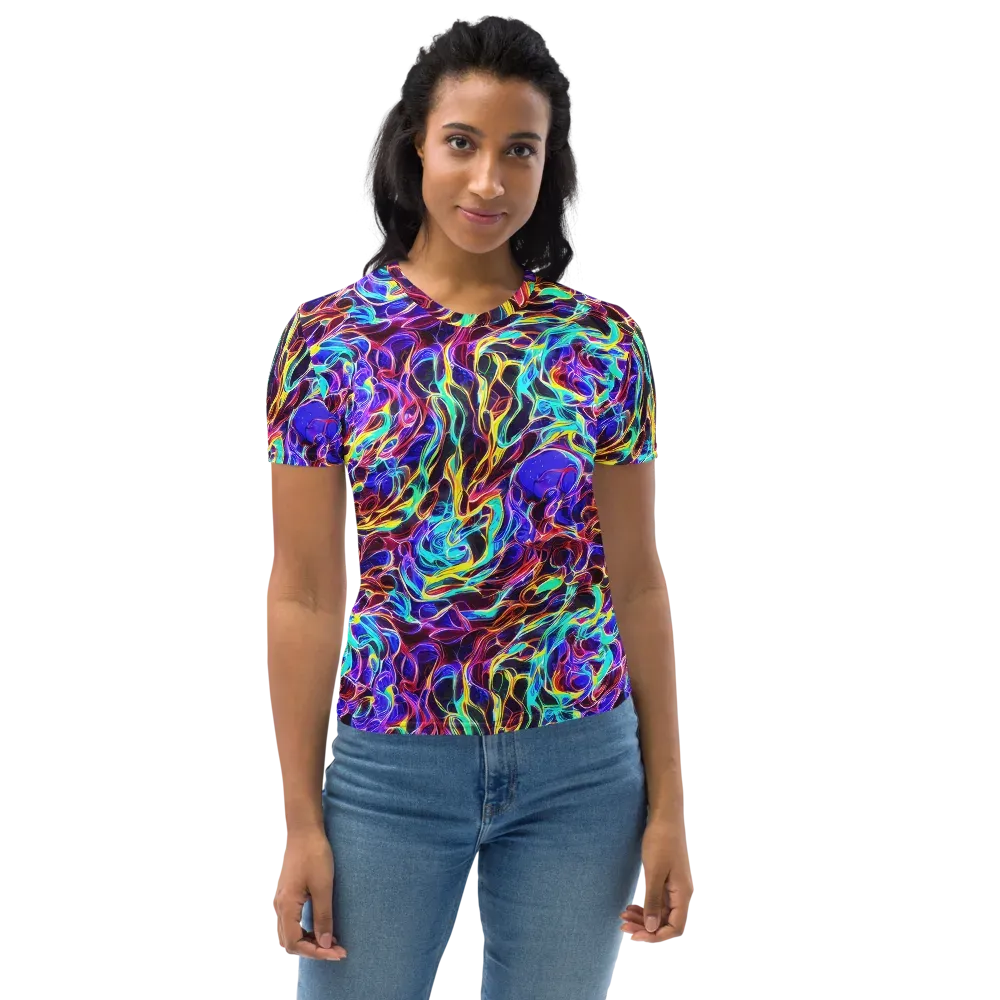Lucid Inferno on Women's Crew Neck T-Shirt — Front