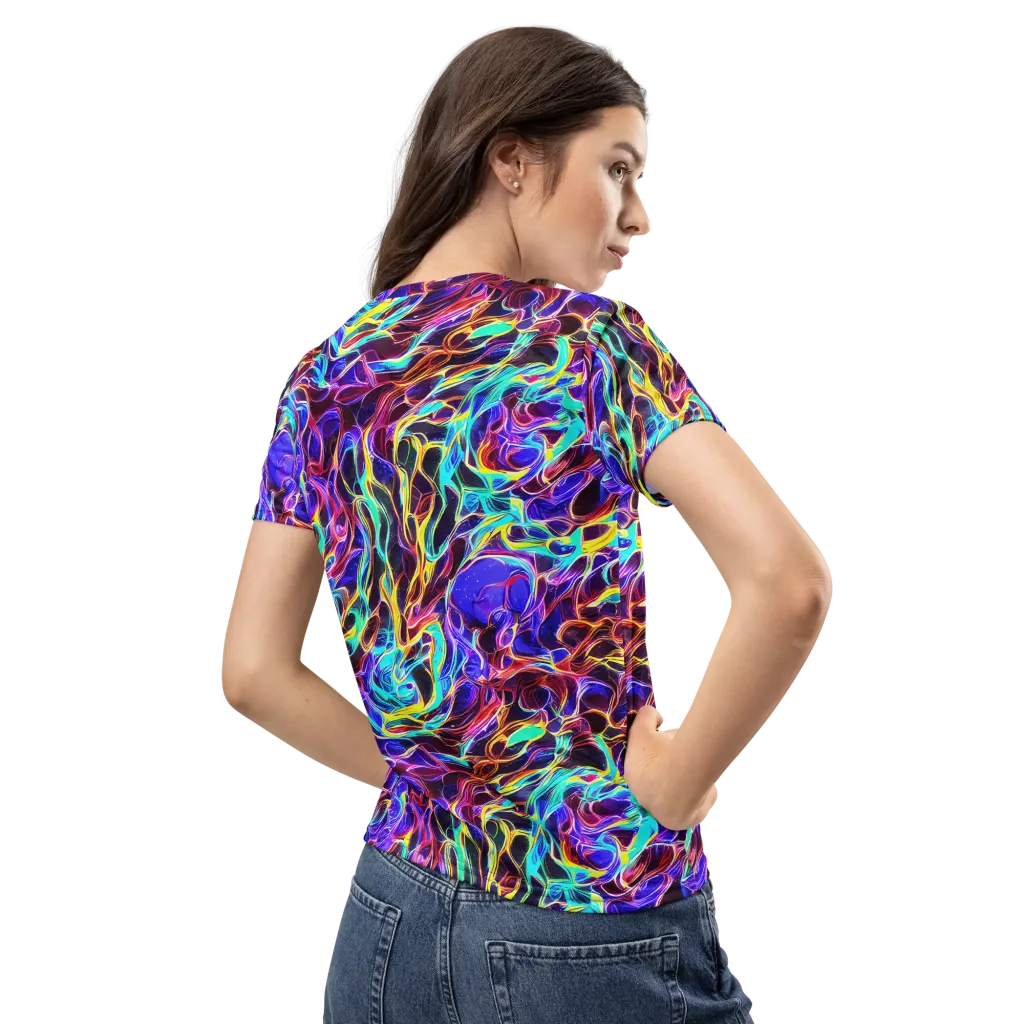 Lucid Inferno on Women's Crew Neck T-Shirt — Back