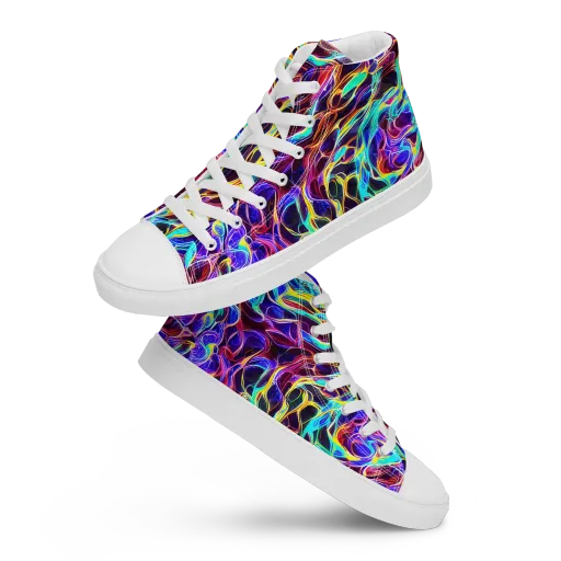 Lucid Inferno on a Women's High Top Canvas Shoes