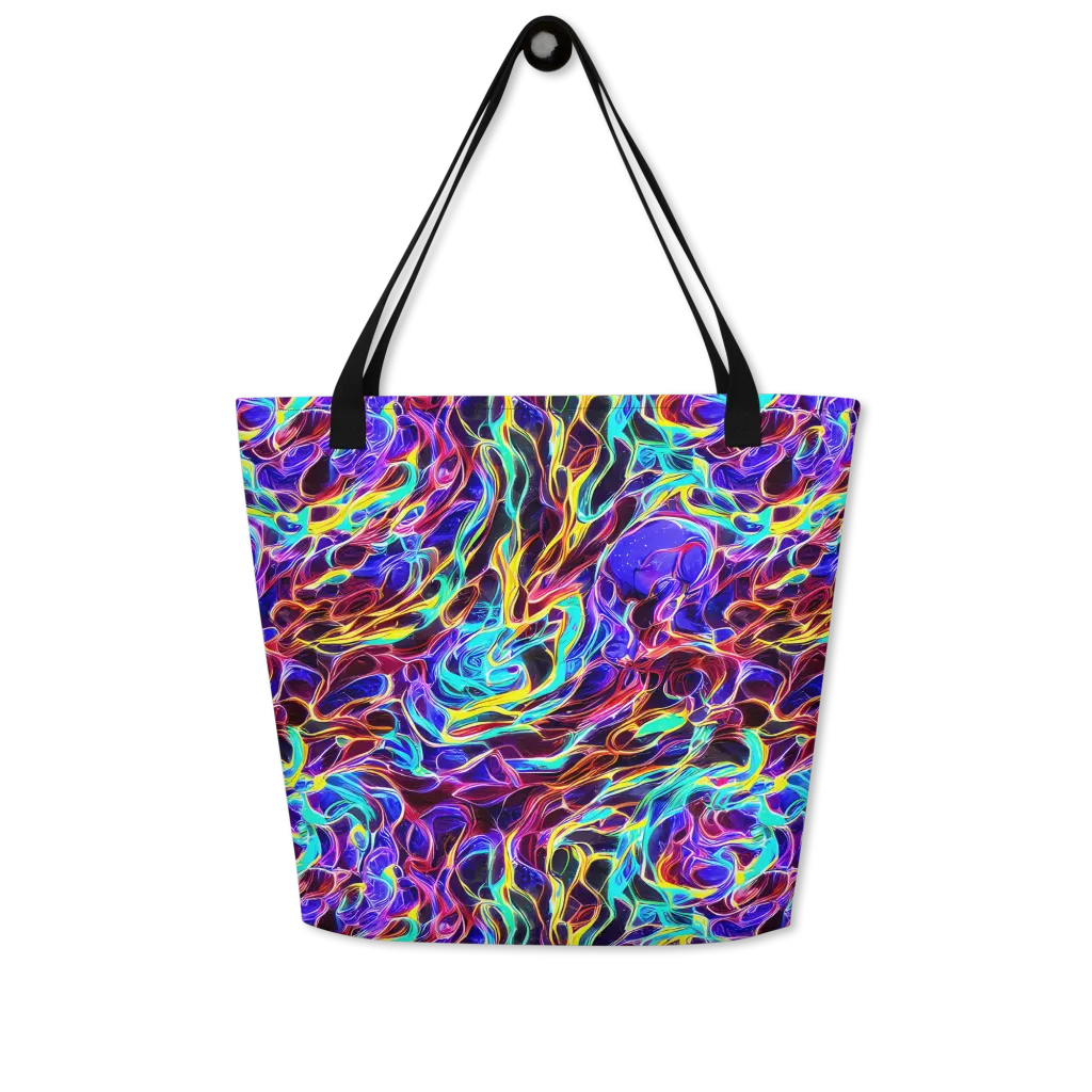 Lucid Inferno on Large Tote Bag W/ Pocket — Front