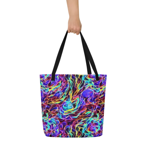 Lucid Inferno on a Large Tote Bag W/ Pocket