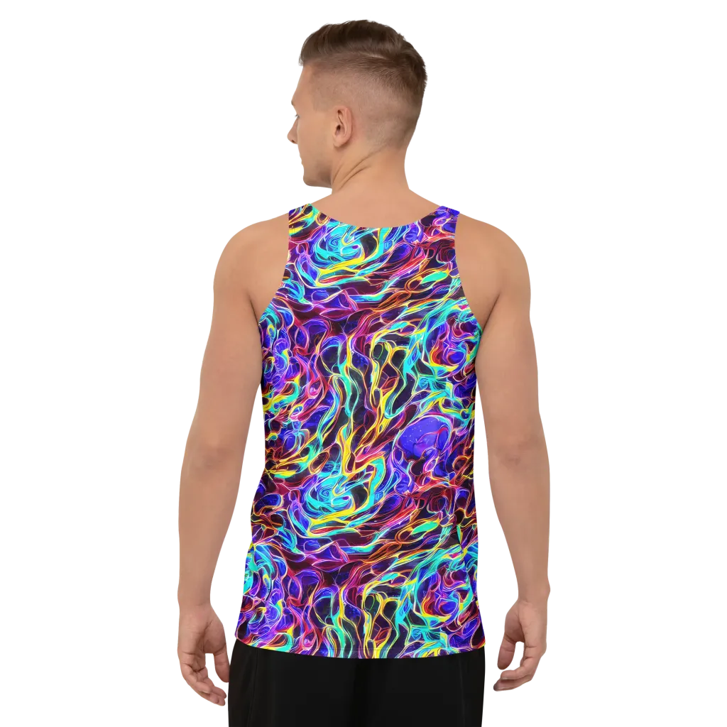 Lucid Inferno on Men's Tank Top — Back