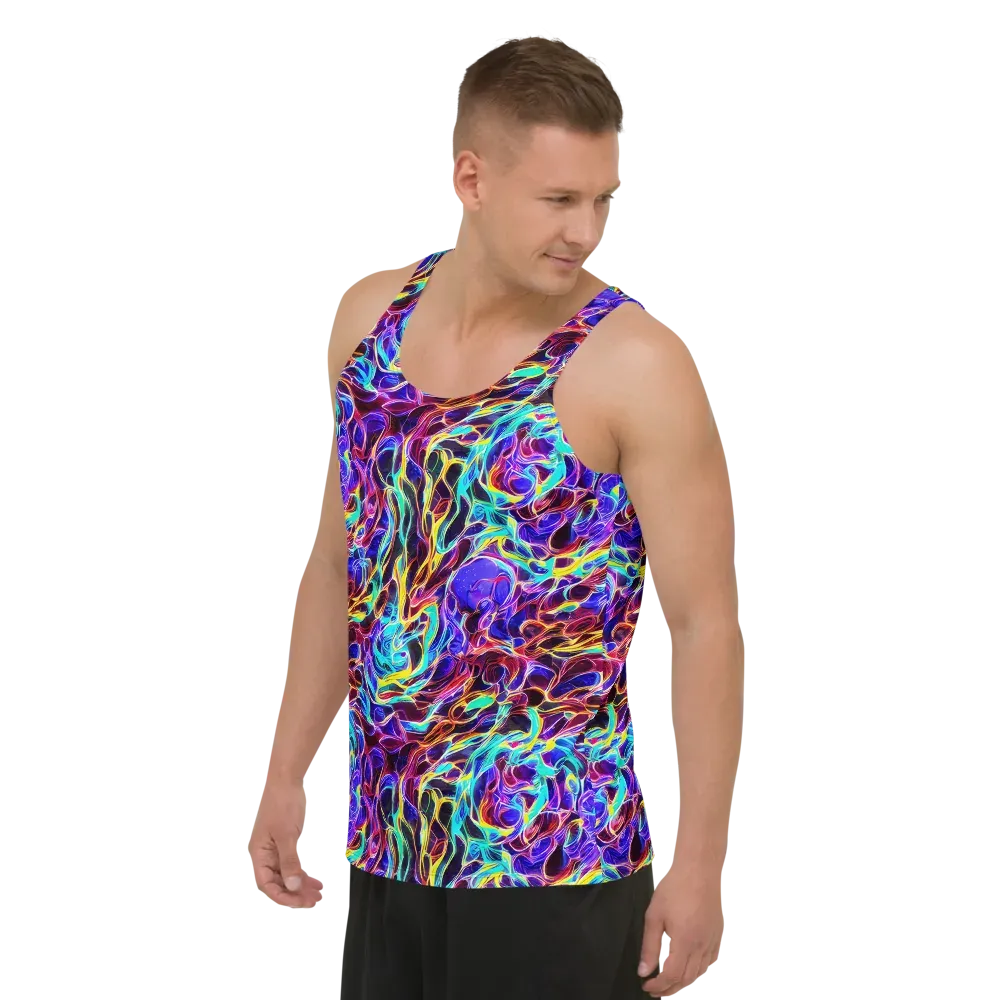 Lucid Inferno on Men's Tank Top — Left Front