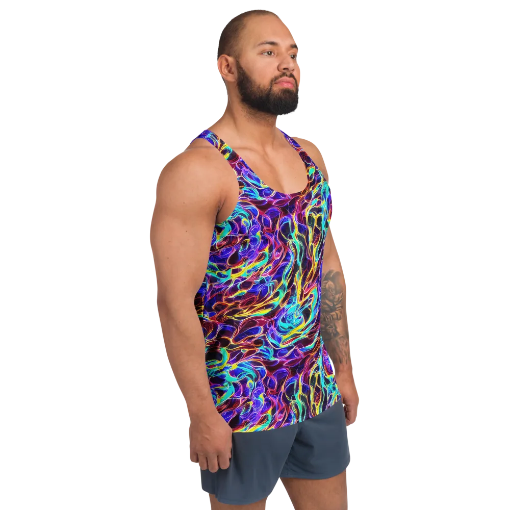 Lucid Inferno on Men's Tank Top — Right Front