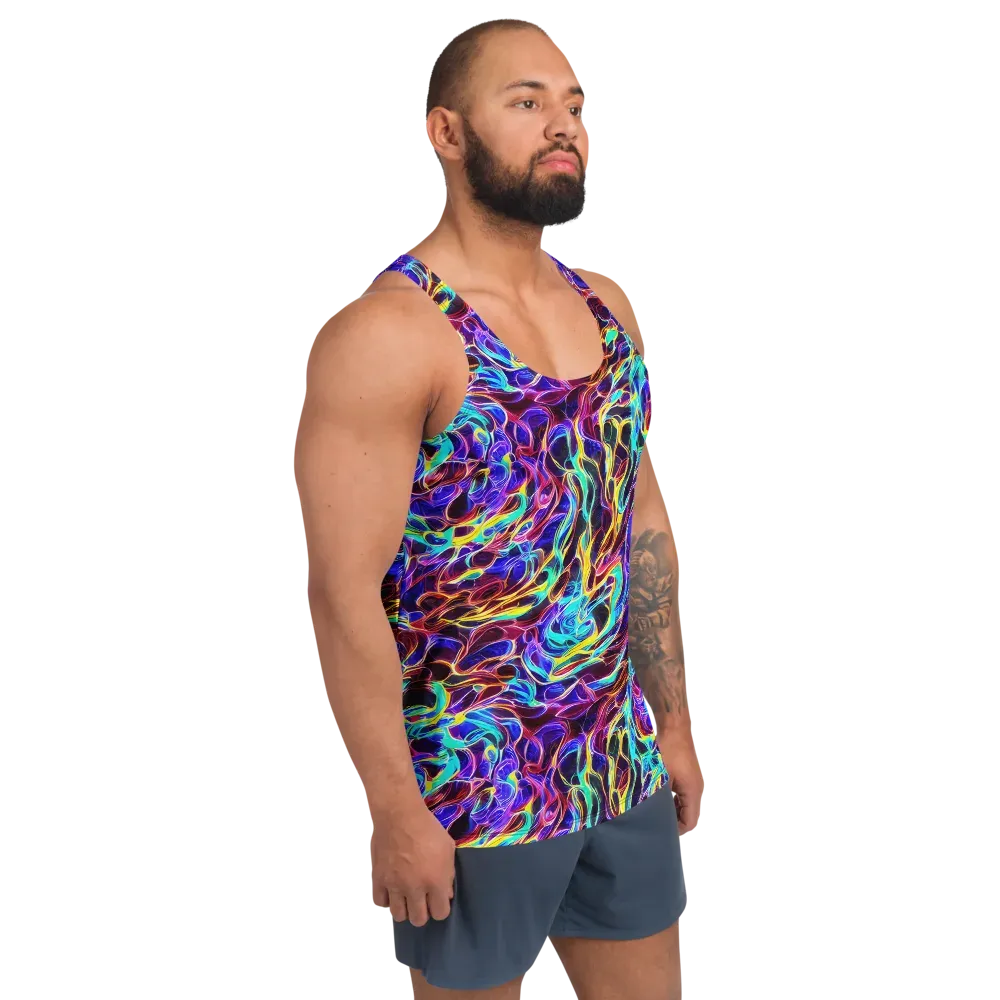 Lucid Inferno on Men's Tank Top — Right Front
