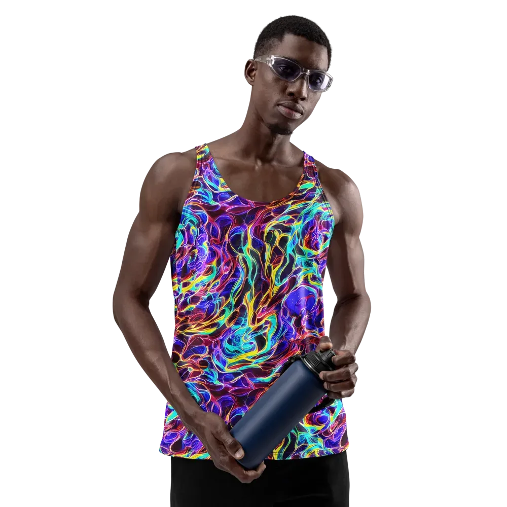 Lucid Inferno on Men's Tank Top — Front