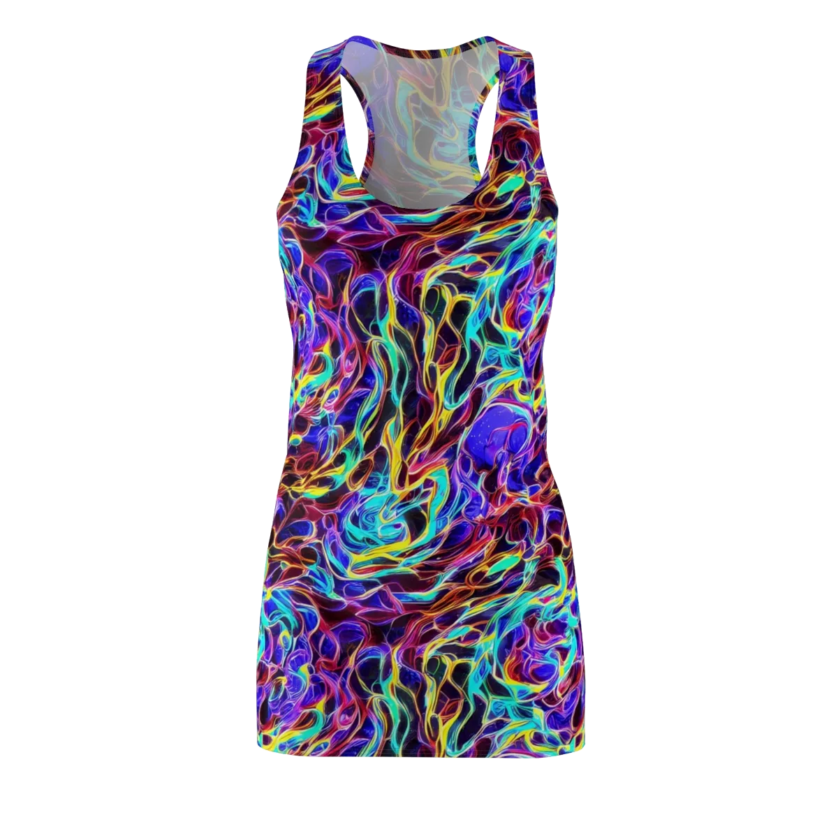 Lucid Inferno on Racerback Dress — Front