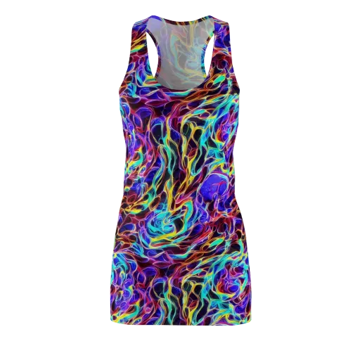 Lucid Inferno on a Racerback Dress