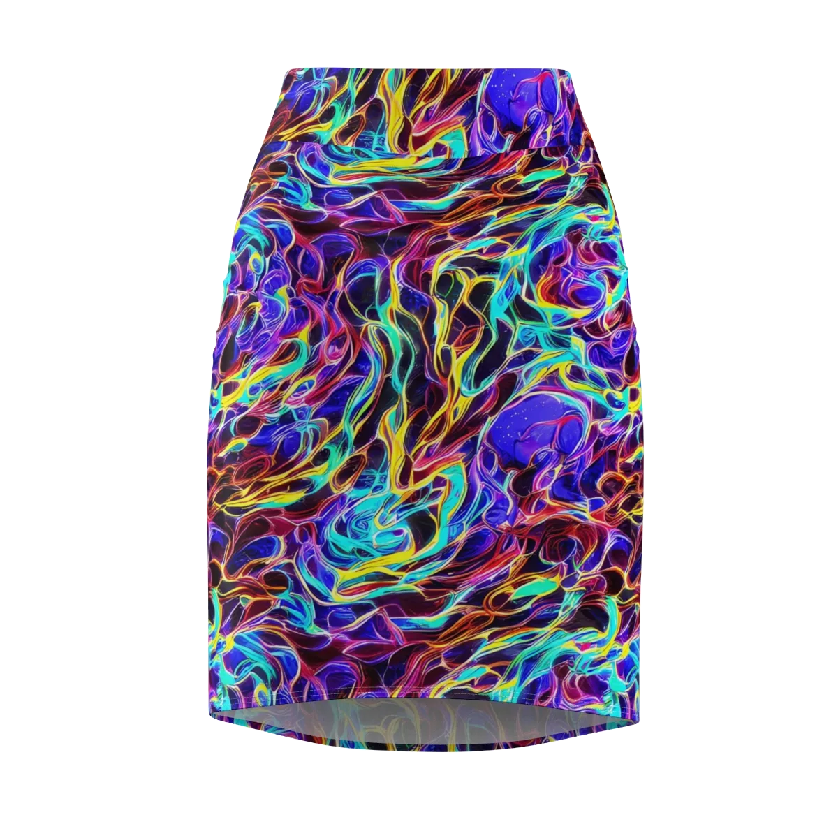 Lucid Inferno on Pencil Skirt — Front