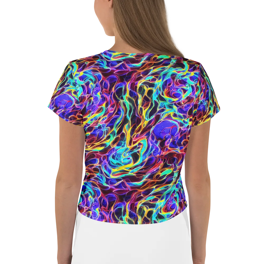 Lucid Inferno on Crop Tee — Back