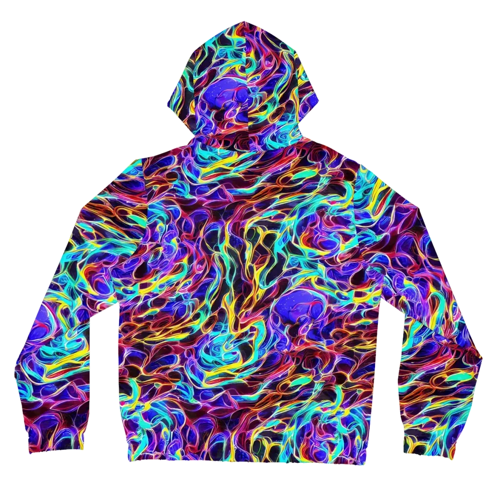 Lucid Inferno on Women's Full-Zip Hoodie — Back
