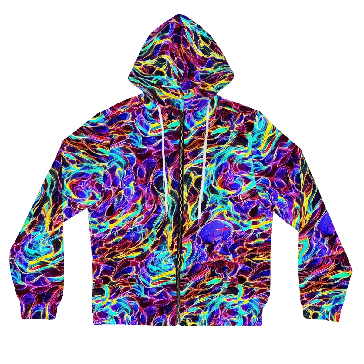Lucid Inferno on Women's Full-Zip Hoodie — Front