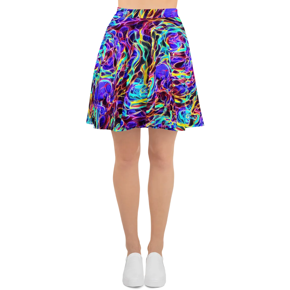Lucid Inferno on Skater Skirt — Front