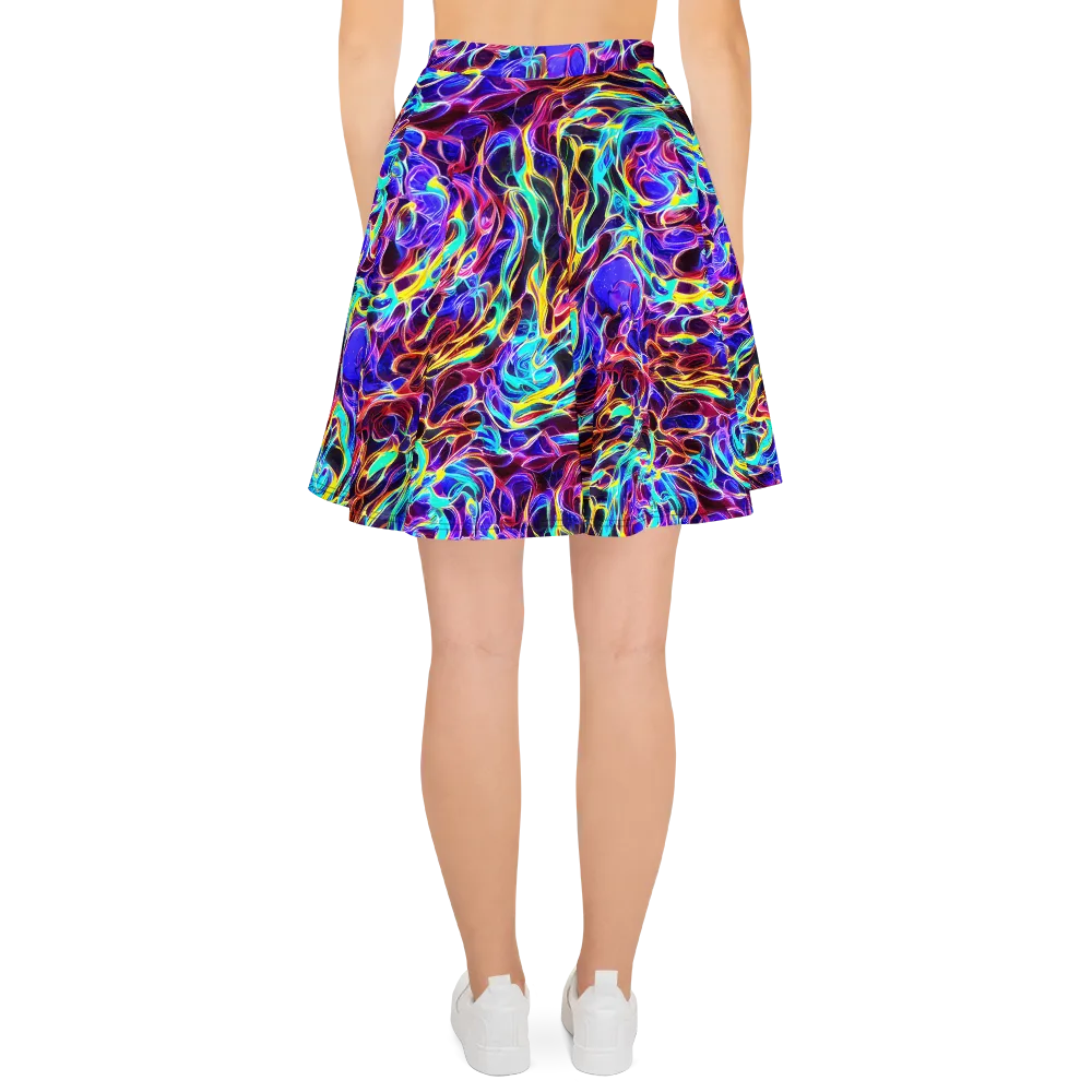 Lucid Inferno on Skater Skirt — Back