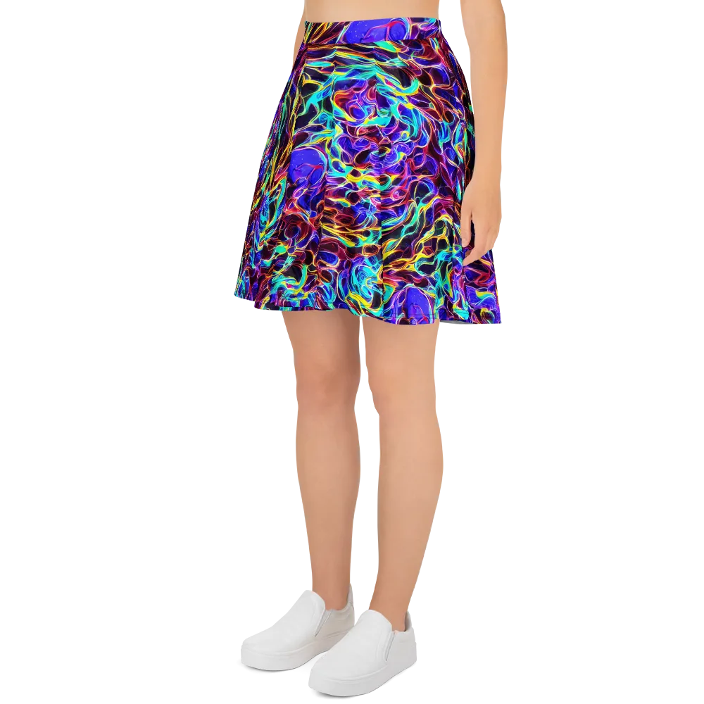 Lucid Inferno on Skater Skirt — Left