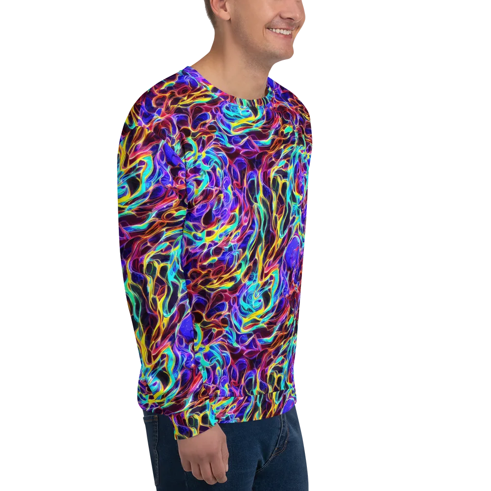 Lucid Inferno on Sweatshirt — Right Front