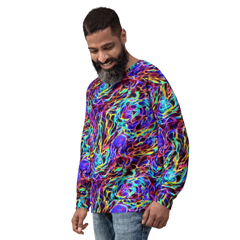 Lucid Inferno on Sweatshirt — Left Front