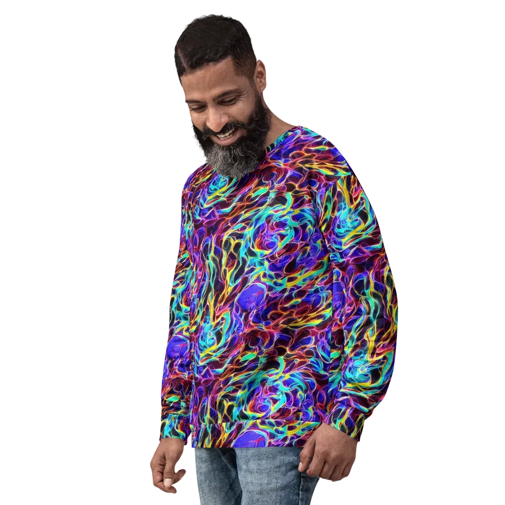 Lucid Inferno on Sweatshirt — Left Front