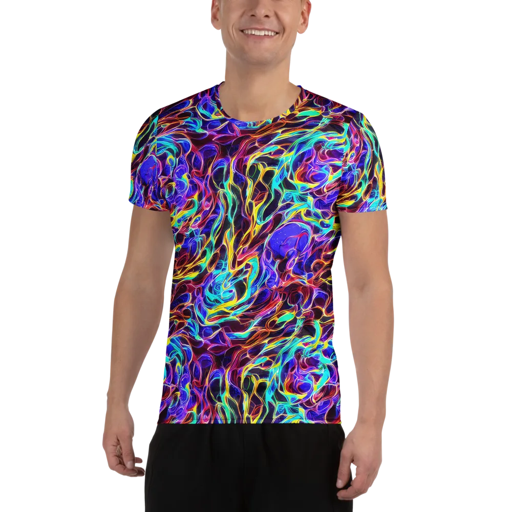 Lucid Inferno on Men's Athletic T-Shirt — Front