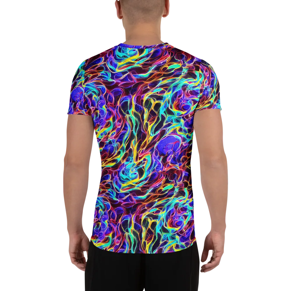 Lucid Inferno on Men's Athletic T-Shirt — Back