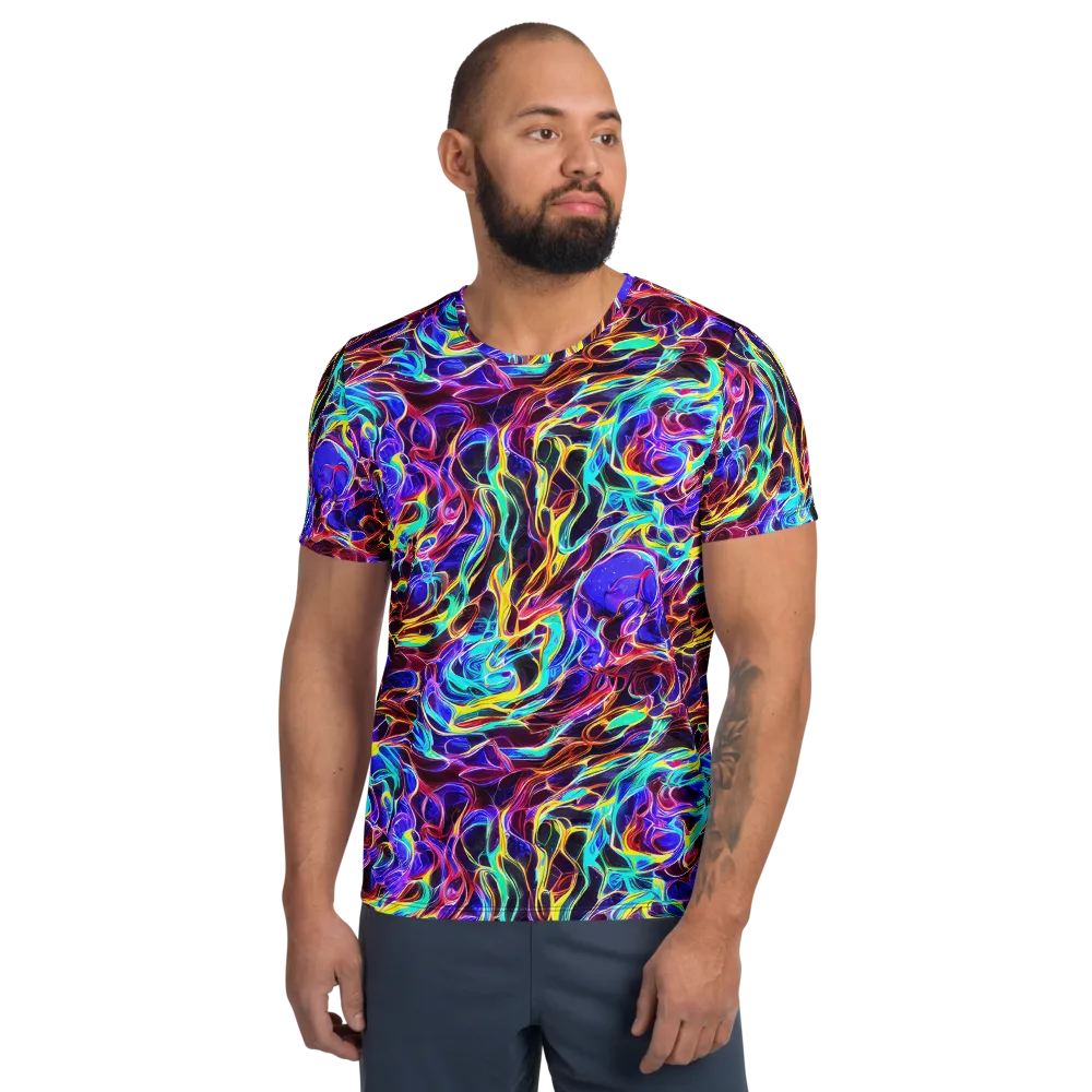 Lucid Inferno on Men's Athletic T-Shirt — Front