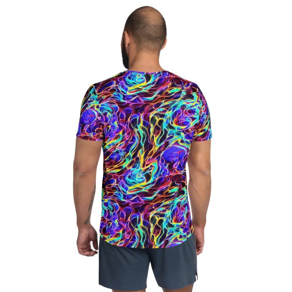 Lucid Inferno on Men's Athletic T-Shirt — Back