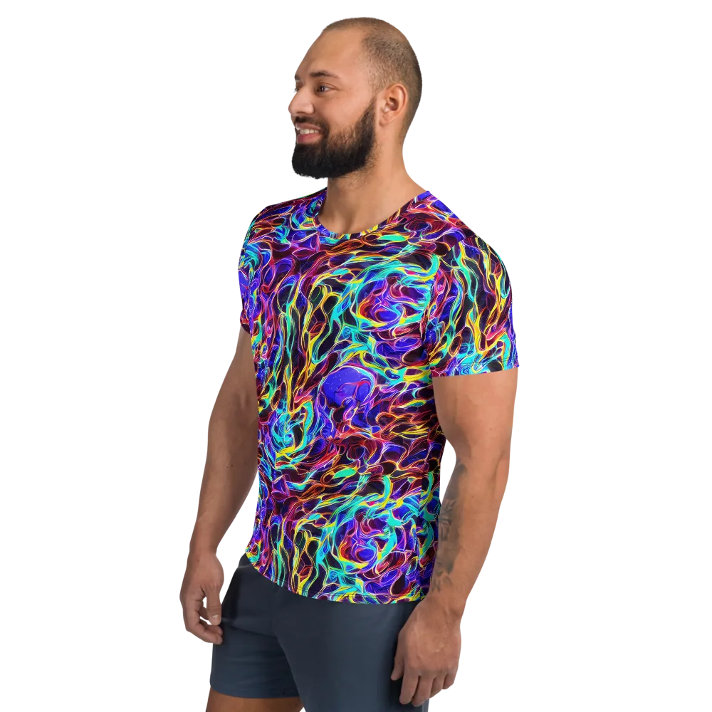 Lucid Inferno on Men's Athletic T-Shirt — Left