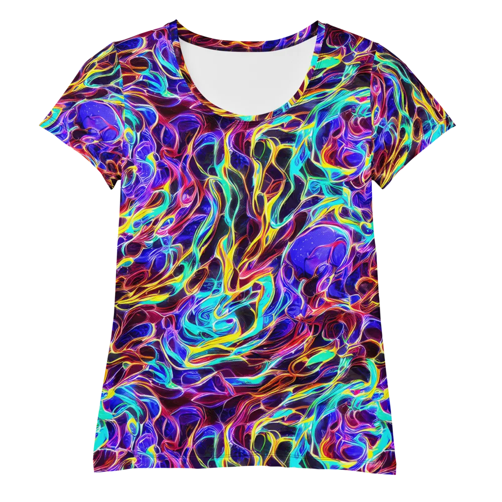 Lucid Inferno on Women's Athletic T-Shirt — Front