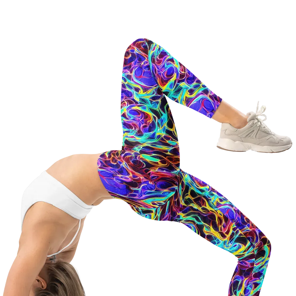 Lucid Inferno on Leggings — Right