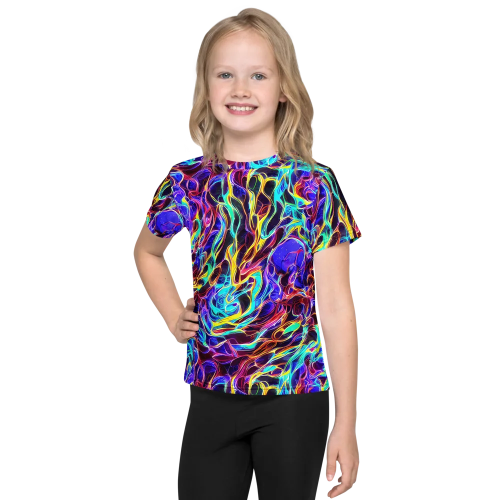 Lucid Inferno on Kids Crew Neck T-Shirt — Front