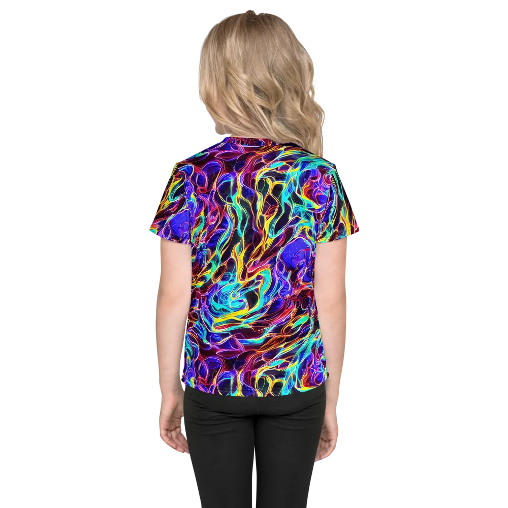 Lucid Inferno on Kids Crew Neck T-Shirt — Back