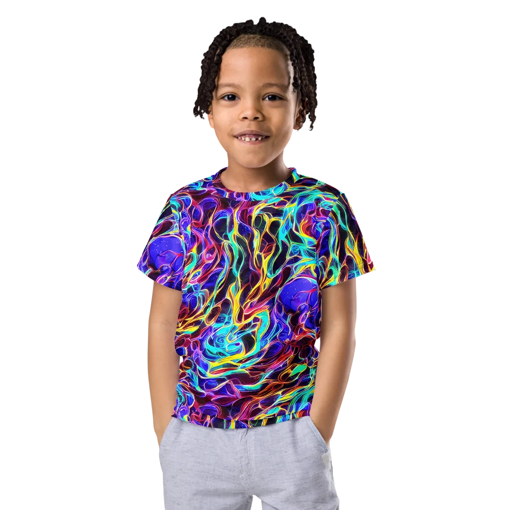 Lucid Inferno on Kids Crew Neck T-Shirt — Front